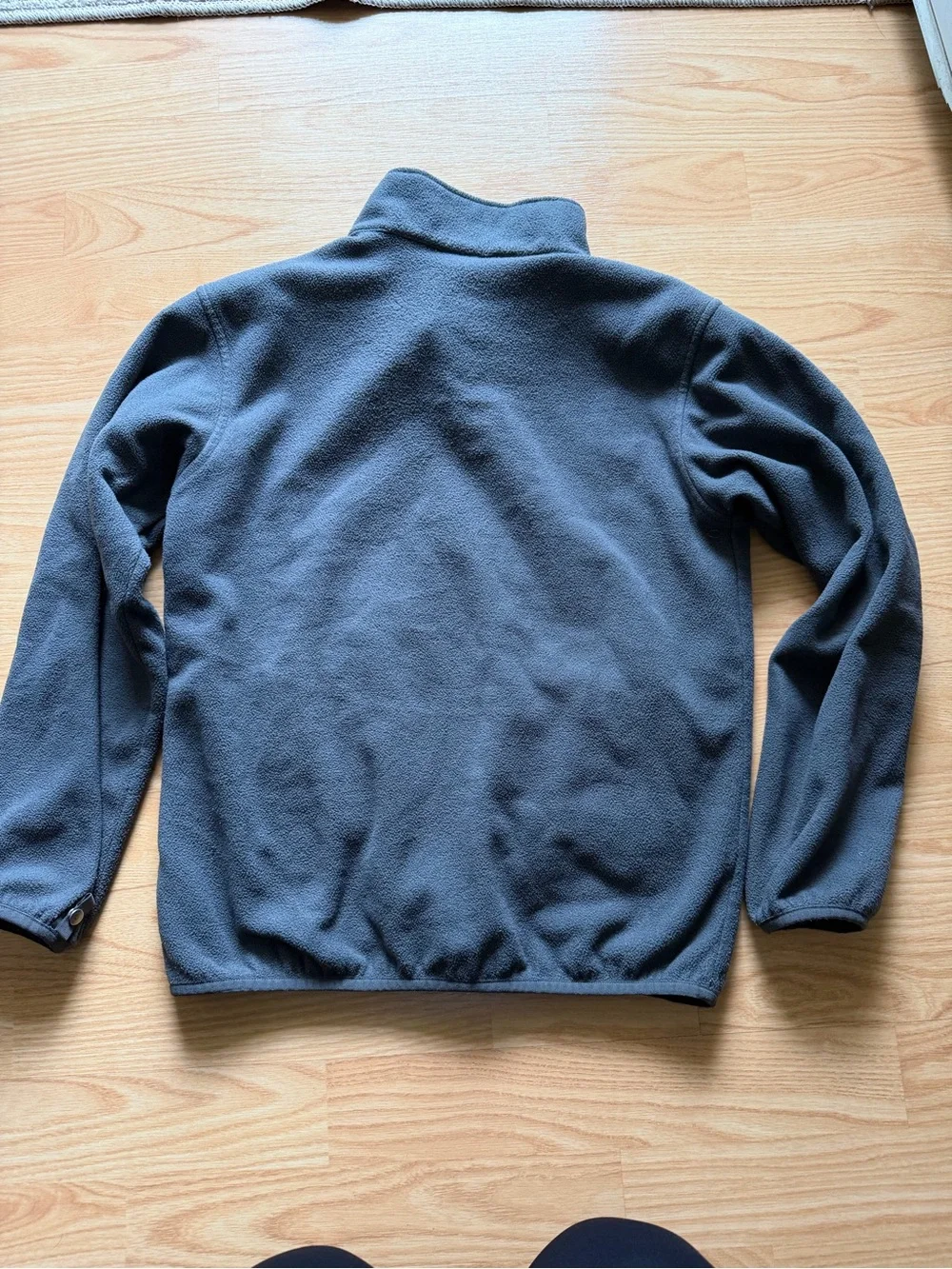Boys North Face Fleece zip-up jacket outdoors play warm winter fall neon green